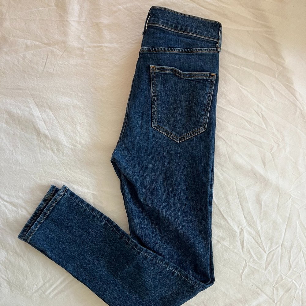 Rag & Bone High Waisted Skinny Blue Jeans (Size 25)